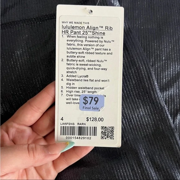 Lululemon align high rise leggings 25” shine - Picture 4 of 5